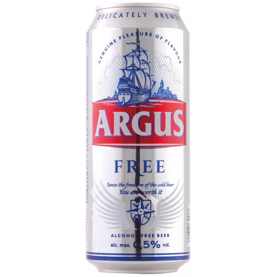 Argus nealkoholické pivo 0,5l pl