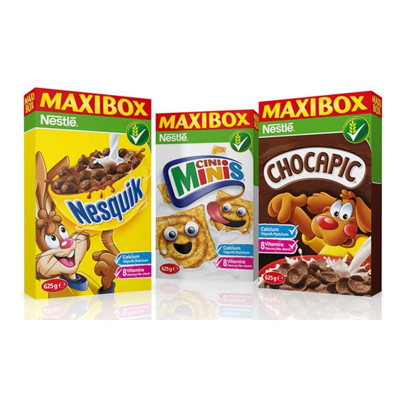 Nestlé cereálie 625g MAXIBOX 