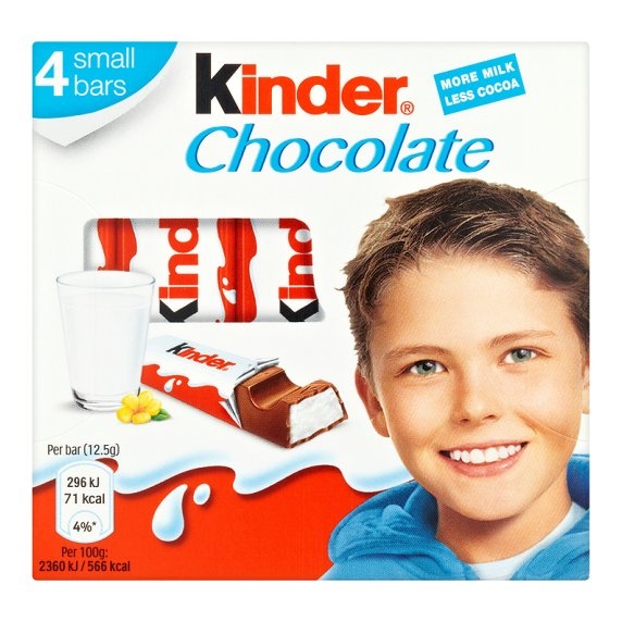 Kinder čokoláda 50g (4ks)