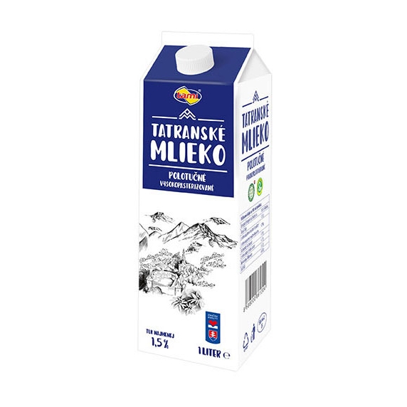 Tami Tatranské mlieko čerstvé 1,5% 1l