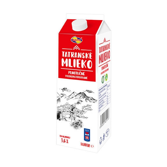 Tami Tatranské mlieko čerstvé 3,6% 1l