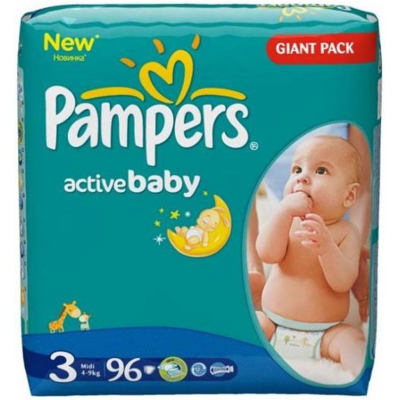 Pampers Active Baby 3 96ks