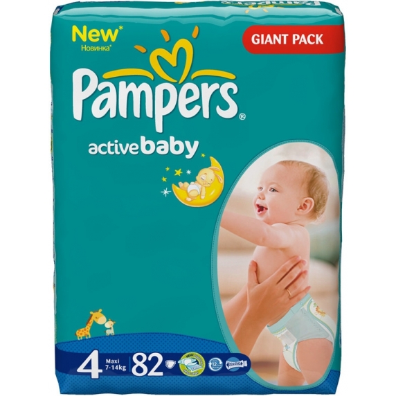 Pampers Active Baby 4 82ks