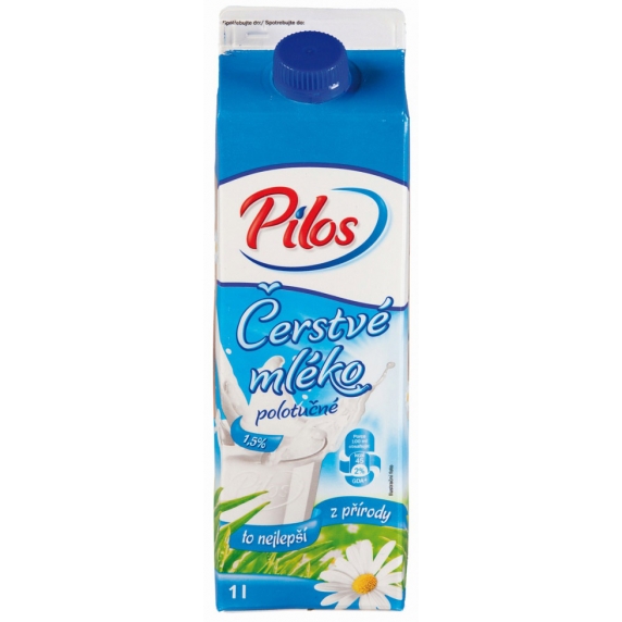 Pilos mlieko čerstvé 1,5% 1l