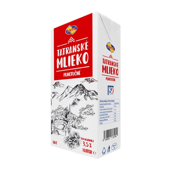 Tami Tatranské mlieko trvanlivé 3,5% 1l