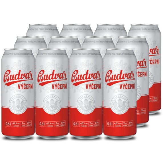 Budvar 10° 12x0,5l plech