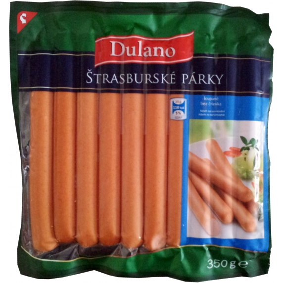 Dulano Štrasburské párky 350g