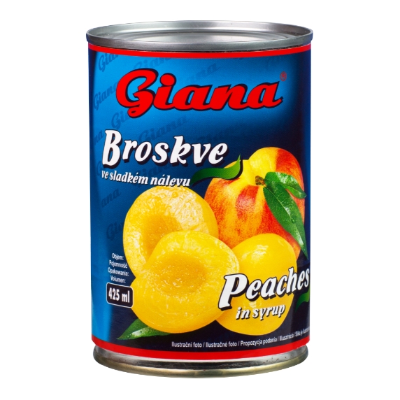 Giana Broskyne 820g