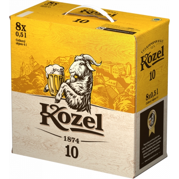 Kozel 10° 8x0,5l plech