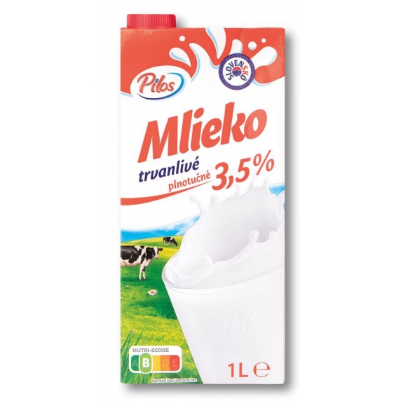 Pilos mlieko trvanlivé 3,5% 1l TP