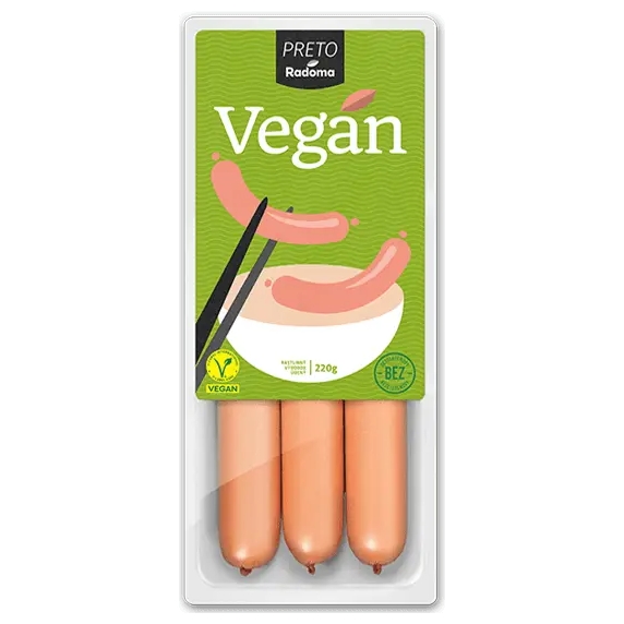 PRETO Vegan párky 220g