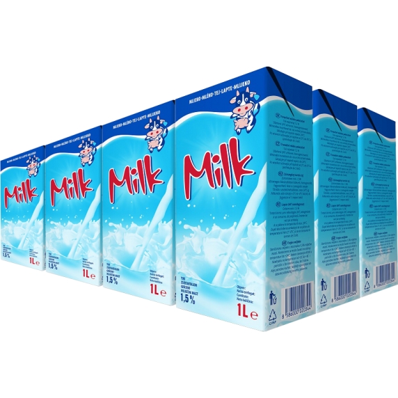 Tami Milk mlieko trvanlivé 1,5% 12x1l