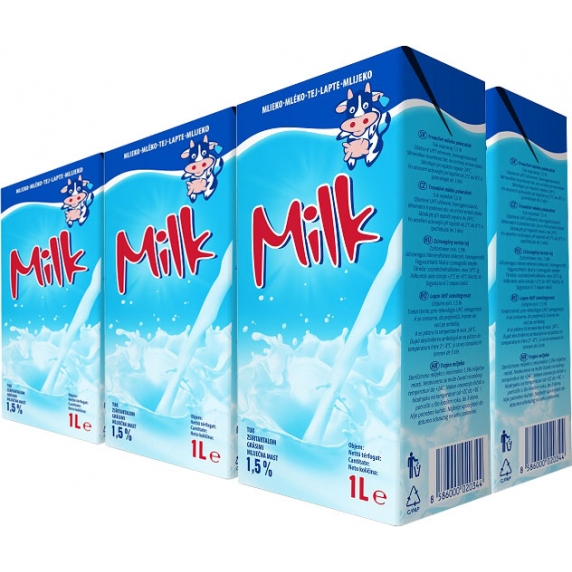 Tami Milk mlieko trvanlivé 1,5% 6x1l