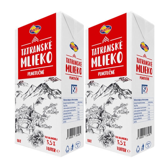 Tami Tatranské mlieko trvanlivé 3,5% 2x1l