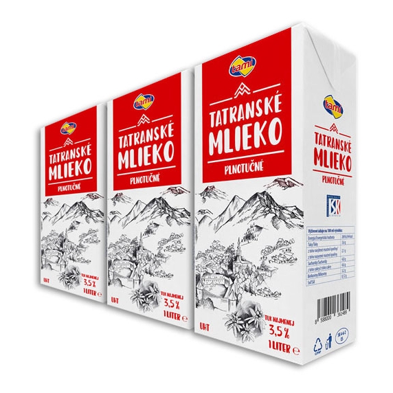 Tami Tatranské mlieko trvanlivé 3,5% 3x1l