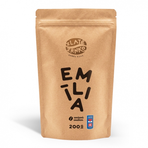 Zlaté zrnko Emília 200g, zrková káva