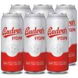 Budvar 10° 6x0,5l plech