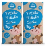 Euromilk mlieko trvanlivé 1,5% 2x1l