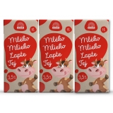 Euromilk mlieko trvanlivé 3,5% 3x1l