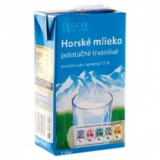 TESCO Horské mlieko trvanlivé 1,5% 1l